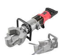 Dobladora Hidráulica Eléctrica De Varillas De Refuerzo, Ángulo De Doblado De 0° A 130° En 3 S, Rango De Doblado De 4 A 22 Mm, Para Acero Redondo Y Plano (64 X 18 X 17,5 Cm),Red