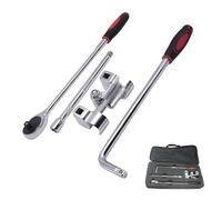 Dobladora manual de alambre, kit de doblador de cables portátil, curva de 0 a 90°, para cables de 35 a 240 mm cuadrados, llave de trinquete de mano para conformar metal