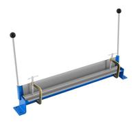 Dobladora manual de chapa de metal, herramienta dobladora de máquina plegable con 2 abrazaderas en forma de C, plegadora de tubos manual for doblar 90°, longitud de doblado 76 cm, espesor 1,2 mm