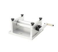 Dobladora manual de rodillos de placa, 3 rodillos para madera, plástico, tiras de metal, diseño ajustable para proyectos de bricolaje
