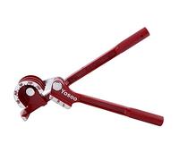 Dobladora manual de tubos, 3 en 1, herramienta de doblado de tubos resistente ajustable de 180 grados con indicador de grado de flexión para tubos de 1/10.2 cm, 5/40.6 cm, 3/20.3 cm