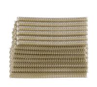 doble anillo espiral de unión de la columna verteb Lomos de encuadernación alambre doble bucle Multicolor 100 piezas A4 hojas 1/2 pulgada 0,8 mm 34 bucles(Light Gold)