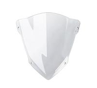 Doble Burbuja Deflector Viento Para MT-09 Para FZ-09 2013 2014 2015 2016 Wolf Line Soporte De Alerón Delantero Para Parabrisas De Motocicleta(Light smoke)