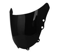 Doble Burbuja Deflector Viento Para NSR 125 Para NSR125 1994-2002 Parabrisas De Vidrio Delantero Parabrisas Touring Parabrisas Visera Del Odómetro Cubierta(Black)