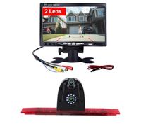 Doble cámara de visión trasera compatible con Carado/Sunlight T68 Knaus | V132 V337 V339 T338 T447 T67S HELLA 2DA 343 AHD IP68 1280Pixels Transporter luz de freno 2Lens cámara de techo ángulo