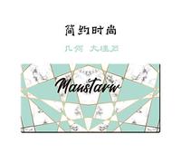 Doble Cara Gaming Mouse Pad Alfombrilla De Ratón De Gran Tamaño Linda Chica Escritorio Escritorio Almohadilla De La Computadora Estudiante Escritorio Almohadilla Ideas-Arena Dorada Azul_40X80Mm_2Mm