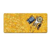 Doble Cara Gaming Mouse Pad Cute Dibujos Animados Van Gogh Alfombrilla De Ratón Súper Gran Personalidad Chica Fresca Literaria Creativa Mesa Mat Anime Custom Ins Wind-Transparente_300X800Mm_5Mm