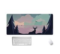 Doble Cara Gaming Mouse Pad Geometría Creativa De Oficina De Color Sólido Simple De Gran Tamaño Grande A Prueba De Agua 3 / 5Mm Impermeable Alfombrilla De Ratón Alfombrilla De Mesa-Norte_800X300Mm_3Mm