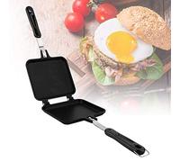 Doble Cara Sandwicheras, Sandwichera Caliente Sartén para Hacer Sándwiches de Aluminio Doble Cara Sartén Multifunción Cuadrada de Cocina para Snacks,Sartén para Tostadas,Gofres, Desayunos