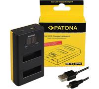 Patona Cargador Dual LCD USB para DJI Osmo Action Camera AB1 P01