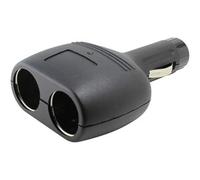 Doble conector mechero con fusible y LED, ideal para cargar dispositivos y mantener funcionales accesorios en vehículos.