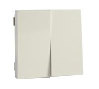 Doble conmutador 2 módulos new unica blanco polar schneider