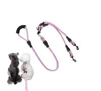 Doble correa para cachorros - Correa doble para paseos | Equipo de seguridad para animales Mango ergonómico 360 grados función giratoria para razas pequeñas medianas y grandes perros senderismo