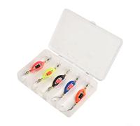 Doble cuchara Twisters Spinner señuelo artificial por trucha 5pcs Set aleación de zinc gancho único para río, lago, arroyo, equipo de pesca en alta mar 3g 4g (Sección A)