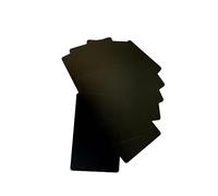Doble frecuencia 125 KHz EM4100 y 13.56 MHz RFID 1K dos chips en una tarjeta blanca de plástico (paquete de 10) (negro)