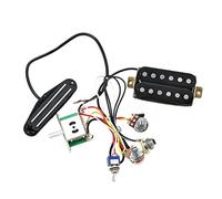 Doble Hot Rails Humbucker Pickup Set 3 Vías Push Pull Switches Arnés de Cables Piezas de Guitarra E Fácil de Instalar