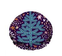 Doble impermeable Gorro de ducha de baño Sparkle Christmas Tree Line Star Art Light Dot Gorro de ducha de moda reutilizable para mujeres Belleza, BathHair Spa, Home Hotel Travel Use