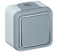 Doble interruptor conmutador estanco plexo