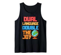Doble lenguaje doble la alegría - Profesor de Lengua Dual Camiseta sin Mangas