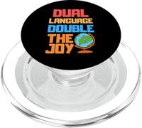 Doble lenguaje doble la alegría - Profesor de Lengua Dual PopSockets PopGrip para MagSafe
