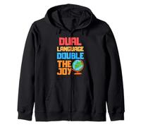 Doble lenguaje doble la alegría - Profesor de Lengua Dual Sudadera con Capucha