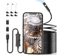 [Doble Lente] Ennovor Camara Endoscopica 1920P, Endoscopio Camara de Inspeccion de Tipo-C con 8+1 Luces LED, sin WiFi, Resistente al Agua IP67 para Android e iOS Smartphone, iPad, Samsung(33FT/10M)