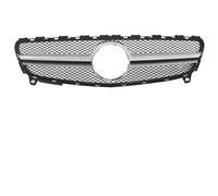 doble listón riñón Para Benz Clase A W176 A35 A180 A200 A250 A260 2013-2018 Mejora Rejilla Entrada Aire Frontal Del Parachoques Y Central Parrillas de riñón(AM Silver)