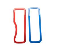 doble listón riñón Para Jeep Para Wrangler JL Para Gladiator JT 2024 2025 Rejilla Frontal Inserto De Malla Parachoques Delantero Cubierta Antipolvo Parrillas de riñón(Front Grille Trim)