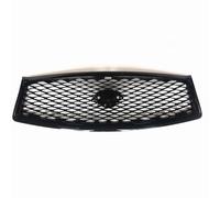 doble listón riñón Rejilla Frontal Negra Brillante Para Infiniti Q50 Q50S 2014-2017 todos Los Modelos Incluye Superior Parachoques Capó Estilo Deportivo Parrillas de riñón