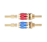 Doble M 6/m 8/m 10 Latón Gas Agua Adaptador Conectar Acoplamiento Antorcha Soldadura Adaptador para Soldadura Equipo Rápido