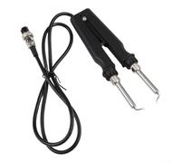 Doble mango de pinza de soldador para 902 ESD para smd Alicates de soldadura múltiple de calentamiento rápido con punta de codo doblada Herramienta de reparación de placa de circuito antiestático
