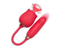 -Doblê Màsâjêàdor Sęxụạl Estimulạdór Clíțòríàl, Vïbràdôrèsmüjèr 2 en 1 Vîbráđòrẹș Mụjer Mini Süccìoňādor de Clịťőrīš Côṋsôlâdőr con Vîbráđòr Pârå Mụjêr con Clíțòríànó, Wâterprøøf/Red