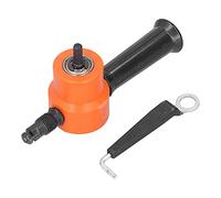 Doble Nibbler Accesorio de taladro versátil de 360 ° Cortador de metal para cortar varias líneas irregulares Formas Placas de metal delgadas Herramienta de renovación de