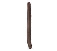 Doble penetración marca blush novelitis DR. SKIN 16INCH DOUBLE DILDO CHOCOLATE