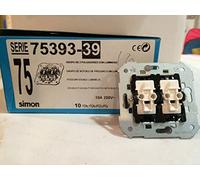 Simon 75393-39 - Doble Pulsador Con Luminoso