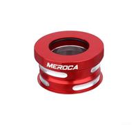 Doble Rodamientos 44-44mm Bicicleta Auricular Cnc Aleación de Aluminio Compatible con Dahon Bicicleta Plegable, Rojo (Rojo)