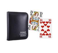 Doble Rummy - Con Grandes Letras - Estuche De Cuero - ALEMÁN