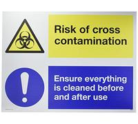 Doble signo Riesgo de contaminación cruzada Asegúrese de que todo se limpia antes y después de su uso.