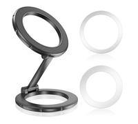 Doble soporte magnético de anillo para iPhone 16, [fuerte imán N52] para MagSafe, soporte de anillo plegable, soporte portátil, compatible con iPhone 15, 14, 13, 12 Pro Max Plus Serie