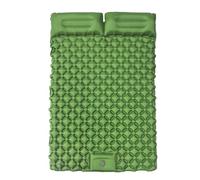 Doble sueño: acampada inflable extragrande, integrado a pie | Almohadas portátiles para colchonetas para dormir, cojín de senderismo ultraligero, liberación de aire eficiente, adaptación de tierra