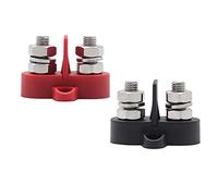 Doble terminal Stud / 2 conexiones de tornillo con placa de aislamiento extraíble 2 x M8 (5/16")