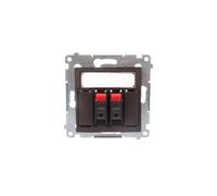 Doble toma altavoz Simon 54 DGL32.01/46