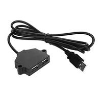 Doble Toma de Carga USB Premium Plástico ABS 2 Puerto USB 5V 1A Power Hub para la Sala estar Dormitorio 1,5 m Cable