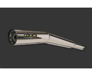 DOBLE TUBO DE ESCAPE APROBADO MSR SILENCIADOR MOTO VINTAGE HONDA GL 1200 GOLDWING BENTCONIC ACC