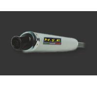 DOBLE TUBO DE ESCAPE APROBADO MSR SILENCIADOR MOTO VINTAGE KAWASAKI ZZR 600 1993/96 ALUM.ROUNDCIL ACANR