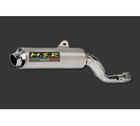 DOBLE TUBO DE ESCAPE APROBADO MSR SILENCIADOR MOTO VINTAGE SUZUKI DR 650 RS / RSE 1990/95 ROUNDBRIEF AACR