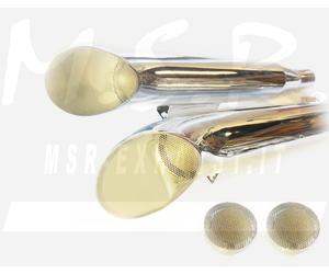 DOBLE TUBO DE ESCAPE APROBADO MSR SILENCIADOR MOTO VINTAGE SUZUKI VS 1400 INTRUDER DESDE 1994 SHORTSHOTS ACR DB KILLER