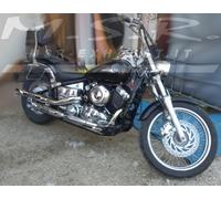 DOBLE TUBO DE ESCAPE APROBADO MSR SILENCIADOR MOTO VINTAGE YAMAHA CUSTOM XVS 650 DRAG STAR 1997/03 SHORTSHOTS ACR