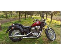 DOBLE TUBO DE ESCAPE SISTEMAS COMPLETOS APROBADO MSR SILENCIADOR MOTO VINTAGE HONDA VT SHADOW 600 FULLCUSTOM ACR