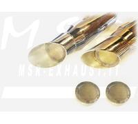 DOBLE TUBO DE ESCAPE SISTEMAS COMPLETOS APROBADO MSR SILENCIADOR MOTO VINTAGE HONDA VT SHADOW 600 FULLCUSTOM ACR DB KILLER